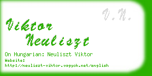 viktor neuliszt business card